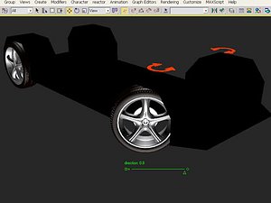 wheels 3d max