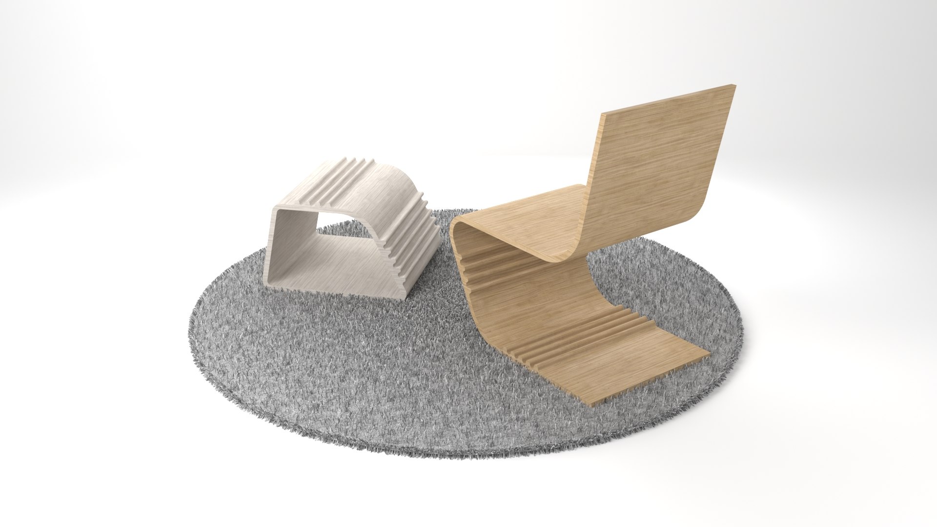 Modular Chair Seating 3D Model - TurboSquid 1561382