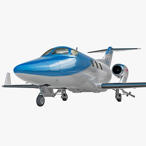 3d model of business jet honda ha-420