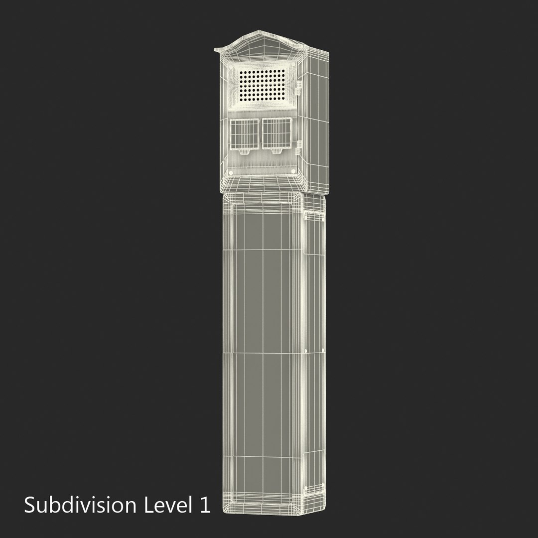 New York Police Box 3d Obj
