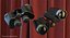 Old Metal Military Binoculars