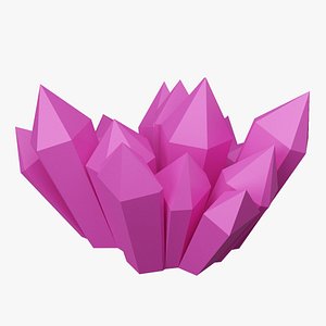 3D Pink Crystal
