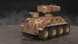 3D Military APC-1-Rusty-4 Colors