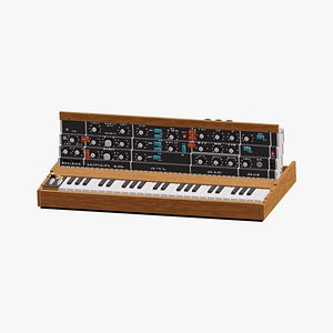 Synthesizer low poly design 3D model