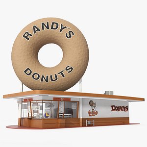 3D model Randys Donuts Iconic Bakery Building