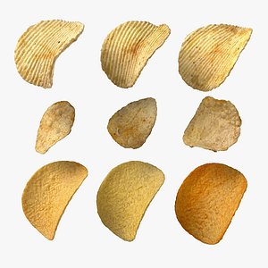 3D Realistic Chips Big Collection