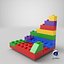 real lego bricks 3D model