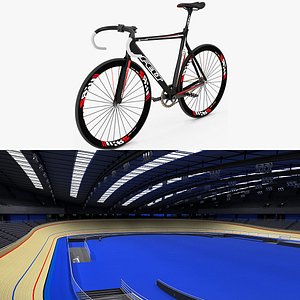 3d velodrome track bike