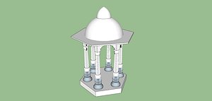 3D indian chatri modal