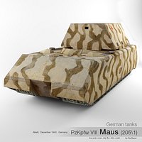 German tank PzKpfw VIII Maus (205\1)