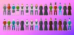 3D Low Poly Silyzed Characters - 1