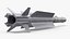 Short Range Infrared Guided Air to Air Missile Gray 3D