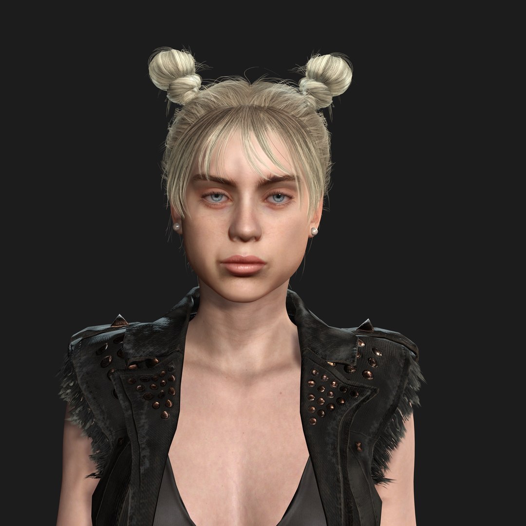 billie Eilish 3D Model - Hyper Realistic 3D model https://p.turbosquid.com/ts-thumb/JF/Ig6ReQ/XB/6/jpg/1720823837/1920x1080/fit_q87/5f5b187fe26a42c9f55fcff3af5d22cb2651f5ab/6.jpg