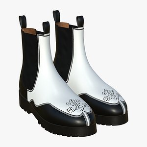 3D Leather Boots Fashion