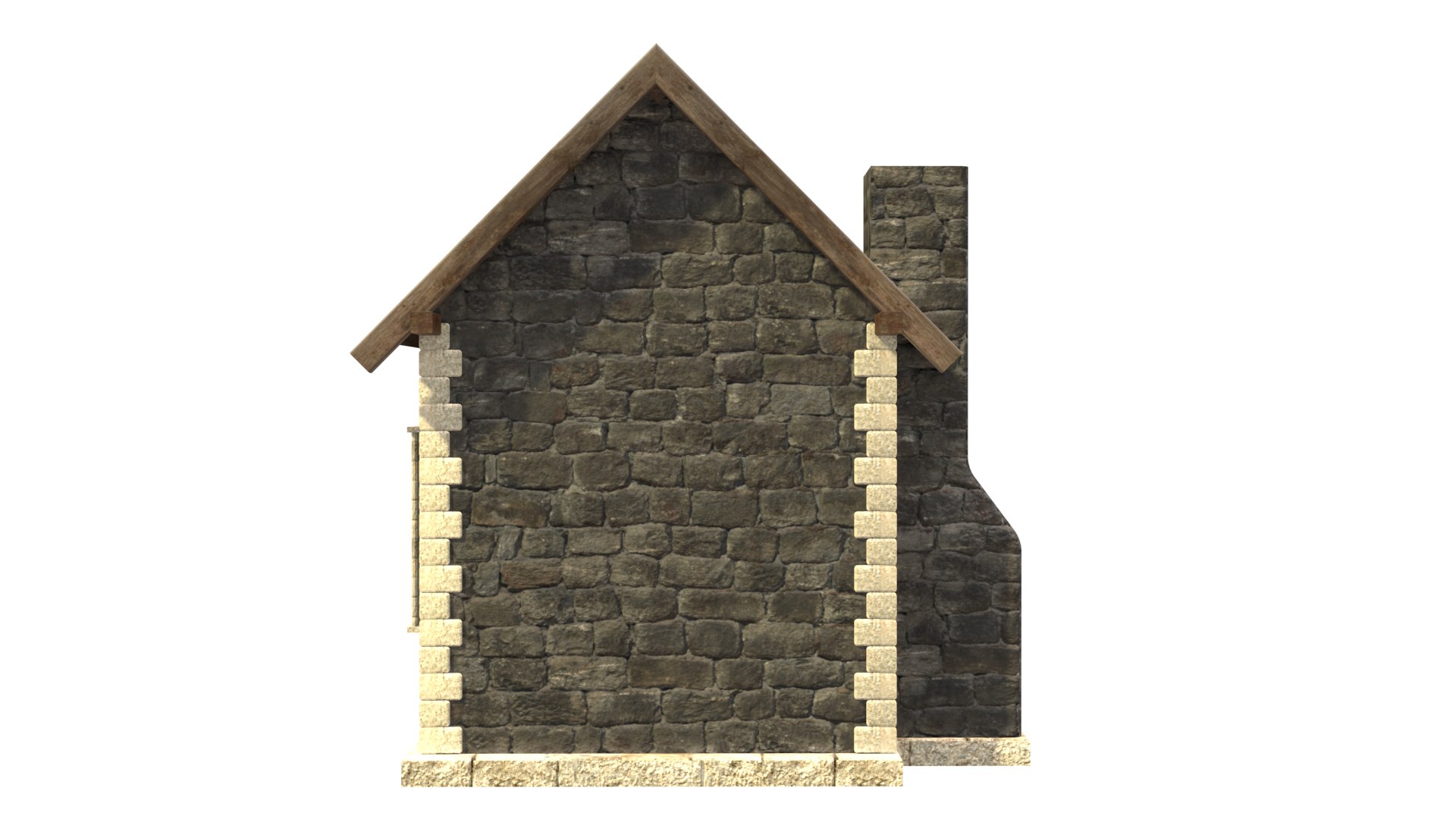 3D Model Medieval House Low Poly City Town Residential House 2 ...