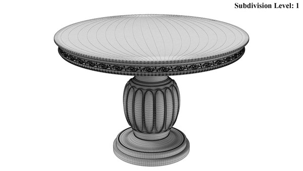 Обеденный стол 3d max модель