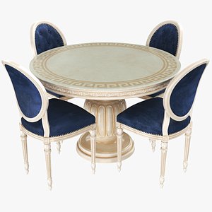 Classic Dining Table With Chairs