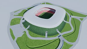 Akron Stadium Guadalajara MexicoFootball Soccer Arena 3D Model Editorial