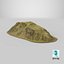 Isländischer Berg - 3D-PBR-Modell