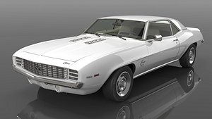 3D 1969 Chevrolet Camaro SS 396 Coupe