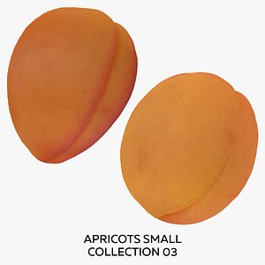 Apricots Small Collection 03 - 2 models RAW Scans 3D model