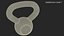 Kettlebell de treinamento fundido sólido 30 lb