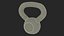 Kettlebell de treinamento fundido sólido 30 lb