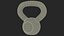 Kettlebell de treinamento fundido sólido 30 lb
