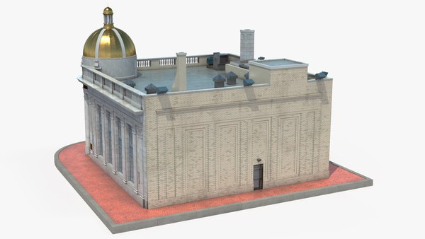 3D Old and Classic Bank Building model - TurboSquid 1980871