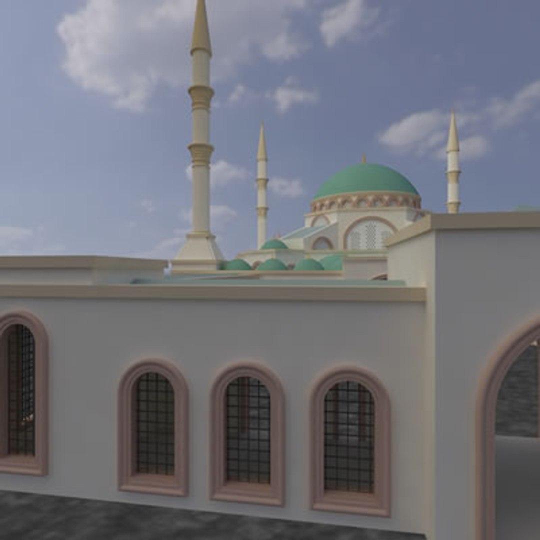 3d Model Of Mosque Islam Muslims