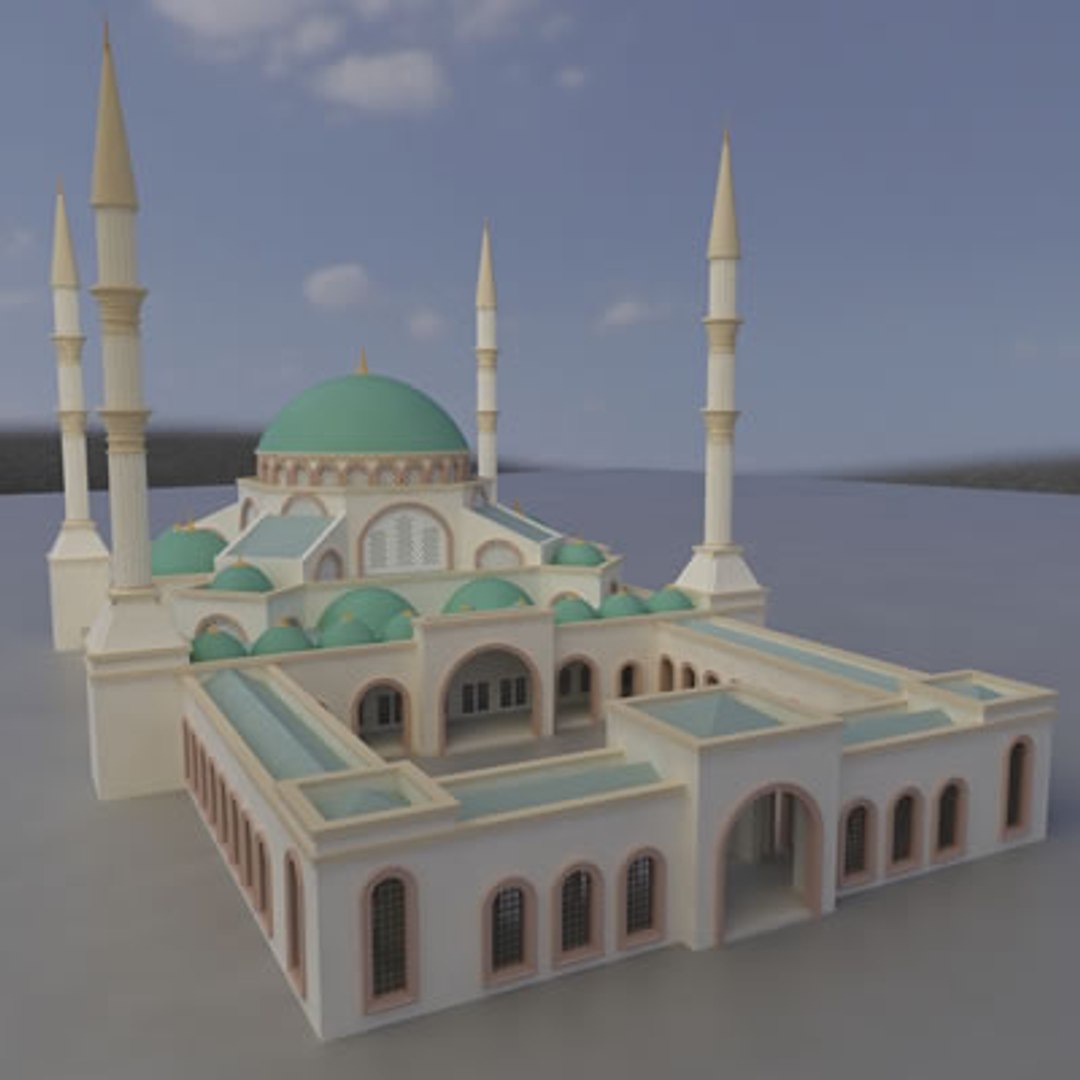 3d Model Of Mosque Islam Muslims