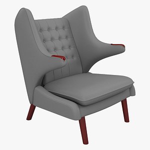3d papa bear chair model
