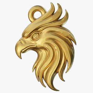 Stylized Eagle Head Pendant