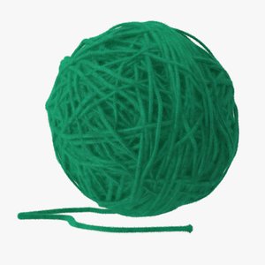 max dark green ball yarn