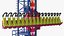 Equipo del parque de atracciones Sky Drop Rigged
