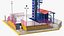 Equipo del parque de atracciones Sky Drop Rigged