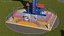 Equipo del parque de atracciones Sky Drop Rigged