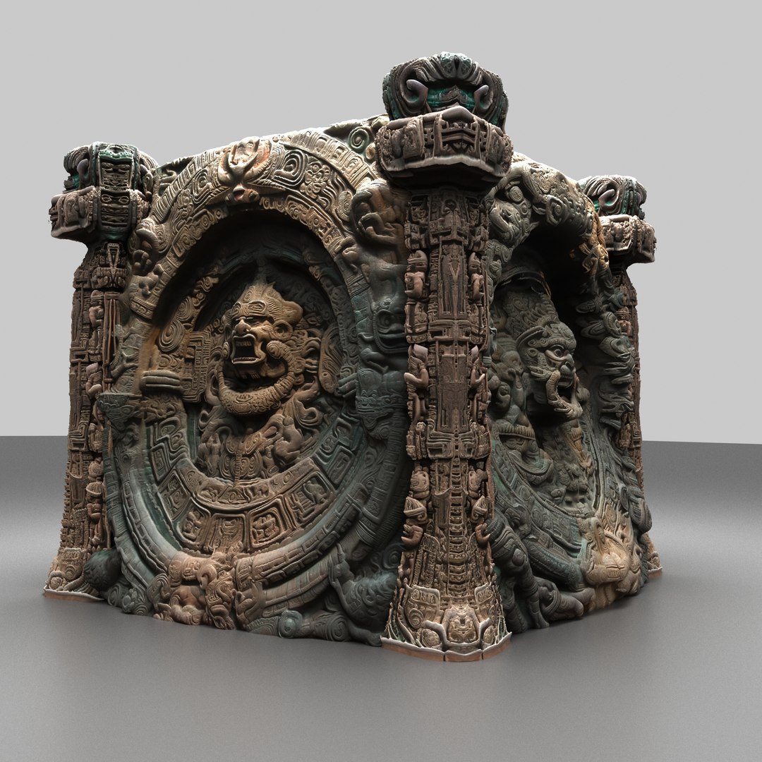 3D Mayan Artifacts TurboSquid 2065772