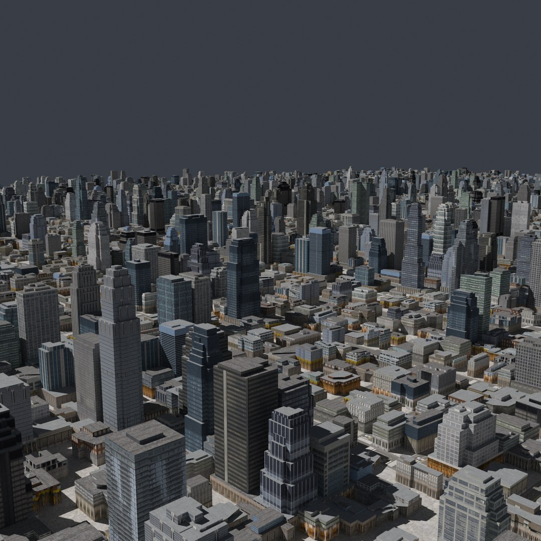 3ds Max Cityscape Scene Highrise