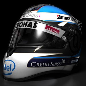 Nick Heidfeld 2008 F1 Helmet