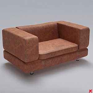 3d model of armchair chair