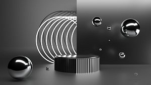 3D Podium for products ads