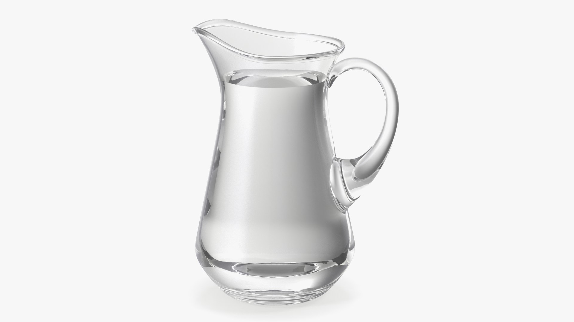 Glass Jug With Water 3D model preview