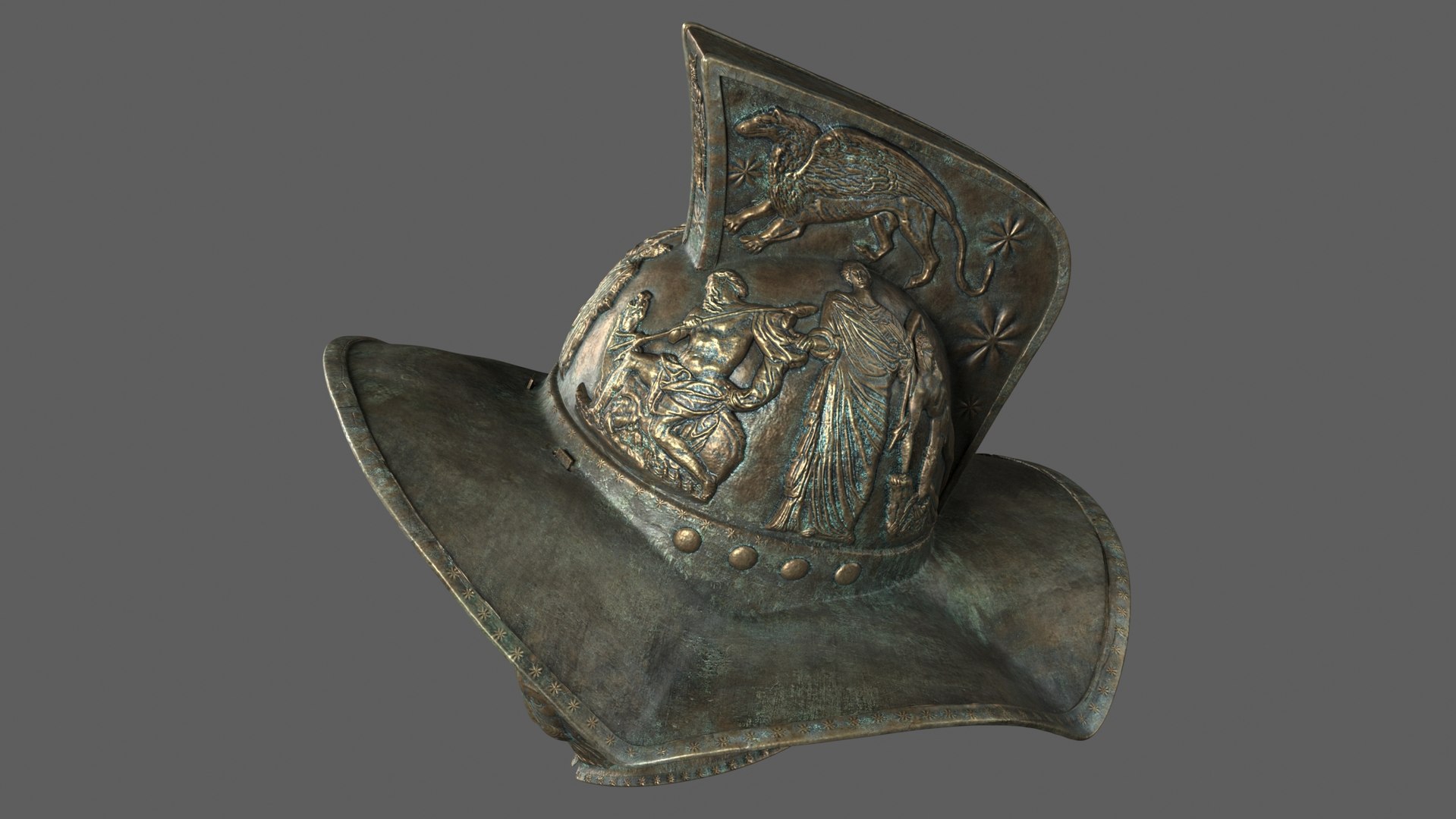 3D Gladiator Helmet https://p.turbosquid.com/ts-thumb/JG/4S0HkM/tl/shots0000/jpg/1669384522/1920x1080/fit_q87/8a41e188f83a0129cd7370710bb8ab25a0c90acf/shots0000.jpg