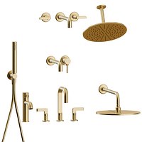 Inciso Bath Set by Gessi