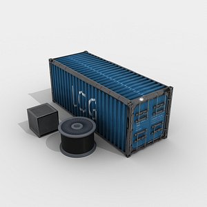 TEU container 3D