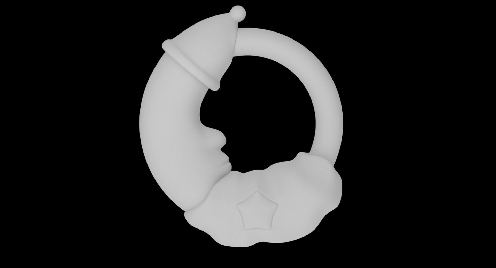 3D Rattle Baby Moon Model - TurboSquid 1219839