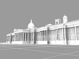 national gallery london landmarks 3d model