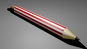 Cartoon Pencil 3d Models For Download 