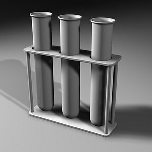 3dsmax test tubes rack